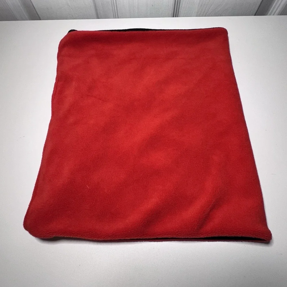 Reversible Kids' Winter Fleece Balaclava Ski‎ Mask Black Red